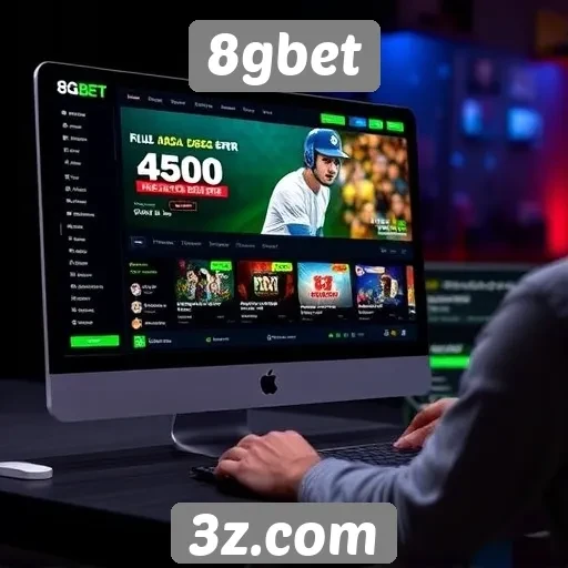 Experiência do usuário no site 8gbet